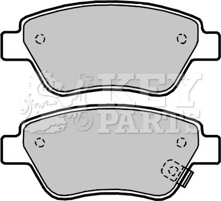 Key Parts KBP2042 - Гальмівні колодки, дискові гальма autozip.com.ua
