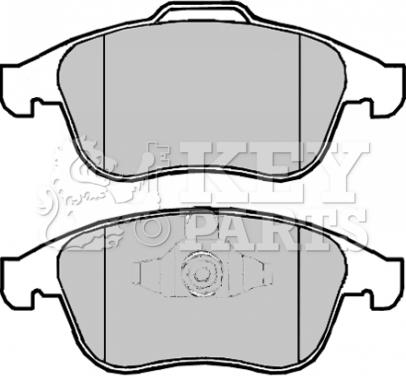 Key Parts KBP2064 - Гальмівні колодки, дискові гальма autozip.com.ua