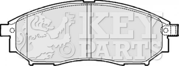 Key Parts KBP2060 - Гальмівні колодки, дискові гальма autozip.com.ua