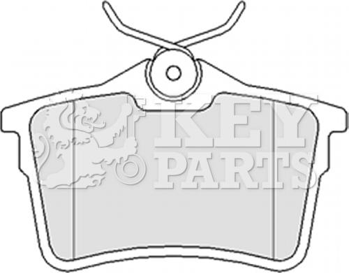 Key Parts KBP2063 - Гальмівні колодки, дискові гальма autozip.com.ua