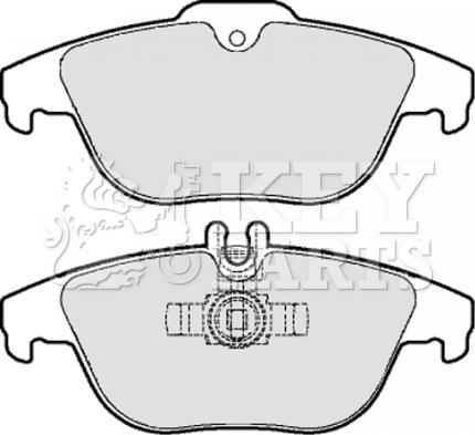 Key Parts KBP2062 - Гальмівні колодки, дискові гальма autozip.com.ua