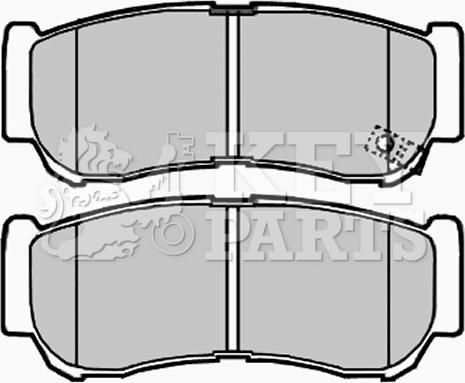 Key Parts KBP2007 - Гальмівні колодки, дискові гальма autozip.com.ua