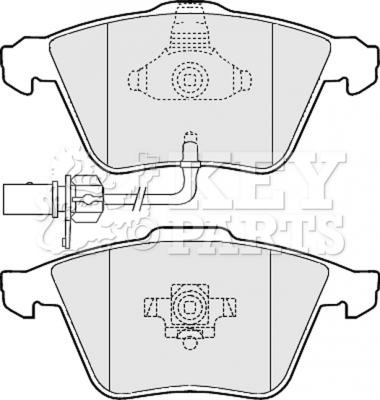 Key Parts KBP2013 - Гальмівні колодки, дискові гальма autozip.com.ua