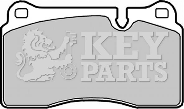 Key Parts KBP2017 - Гальмівні колодки, дискові гальма autozip.com.ua