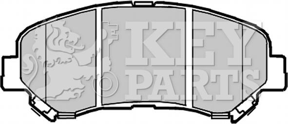 Key Parts KBP2084 - Гальмівні колодки, дискові гальма autozip.com.ua