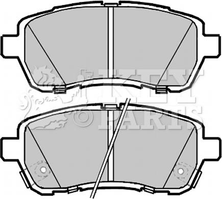 Key Parts KBP2085 - Гальмівні колодки, дискові гальма autozip.com.ua