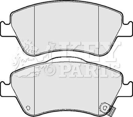 Key Parts KBP2083 - Гальмівні колодки, дискові гальма autozip.com.ua