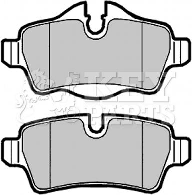 Key Parts KBP2025 - Гальмівні колодки, дискові гальма autozip.com.ua