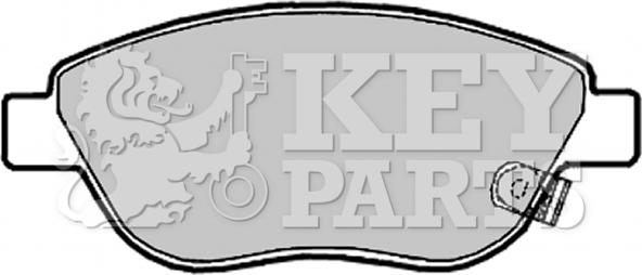 Key Parts KBP2028 - Гальмівні колодки, дискові гальма autozip.com.ua