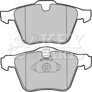 Key Parts KBP2022 - Гальмівні колодки, дискові гальма autozip.com.ua