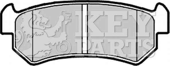 Key Parts KBP2146 - Гальмівні колодки, дискові гальма autozip.com.ua