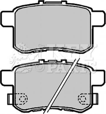 Key Parts KBP2103 - Гальмівні колодки, дискові гальма autozip.com.ua