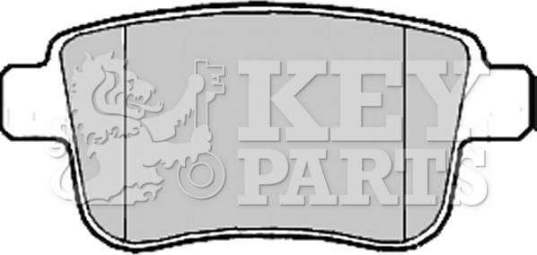 Key Parts KBP2185 - Гальмівні колодки, дискові гальма autozip.com.ua