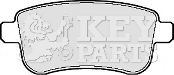 Key Parts KBP2124 - Гальмівні колодки, дискові гальма autozip.com.ua