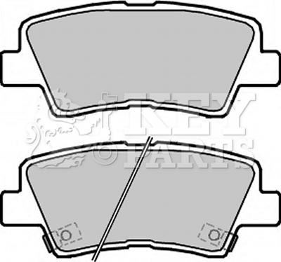 Key Parts KBP2323 - Гальмівні колодки, дискові гальма autozip.com.ua