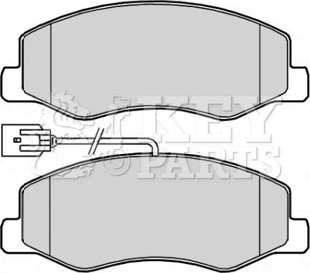 Key Parts KBP2268 - Гальмівні колодки, дискові гальма autozip.com.ua