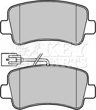 Key Parts KBP2267 - Гальмівні колодки, дискові гальма autozip.com.ua