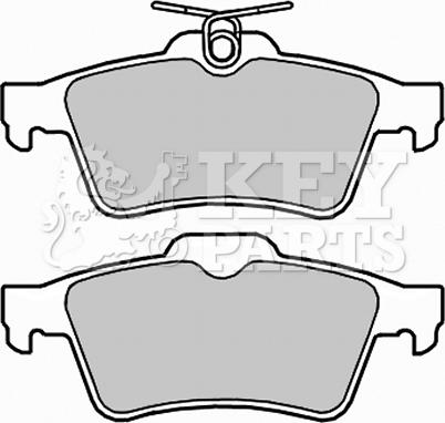 Key Parts KBP2288 - Гальмівні колодки, дискові гальма autozip.com.ua