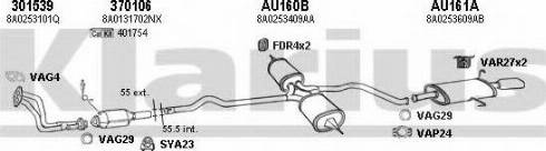 Klarius 940432U - Система випуску ОГ autozip.com.ua