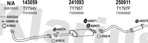 Klarius 900585E - Система випуску ОГ autozip.com.ua