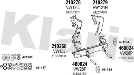 Klarius 930344E - Система випуску ОГ autozip.com.ua