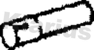 Klarius 460002 - Труба вихлопного газу autozip.com.ua