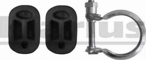 Klarius 402 803 - Монтажний комплект, глушитель autozip.com.ua