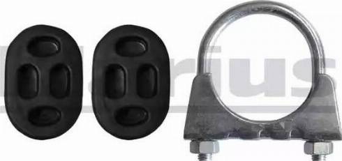 Klarius 402706 - Монтажний комплект, глушитель autozip.com.ua