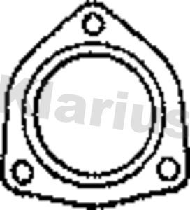 Klarius 410558 - Прокладка, труба вихлопного газу autozip.com.ua