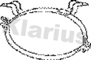 Klarius 430371 - Кронштейн, втулка, система випуску autozip.com.ua