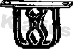 Klarius 420 486 - Кронштейн, втулка, система випуску autozip.com.ua