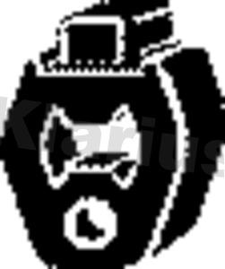 Klarius 420579 - Кронштейн, втулка, система випуску autozip.com.ua