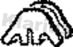 Klarius 420062 - Кронштейн, втулка, система випуску autozip.com.ua