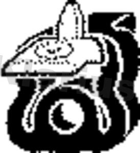 Klarius 420334 - Кронштейн, втулка, система випуску autozip.com.ua