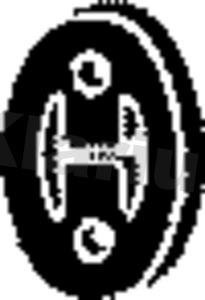 Klarius 420214 - Кронштейн, втулка, система випуску autozip.com.ua