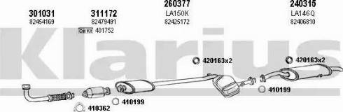 Klarius 510073E - Система випуску ОГ autozip.com.ua