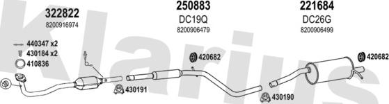 Klarius 520014E - Система випуску ОГ autozip.com.ua