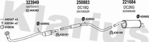 Klarius 520025E - Система випуску ОГ autozip.com.ua