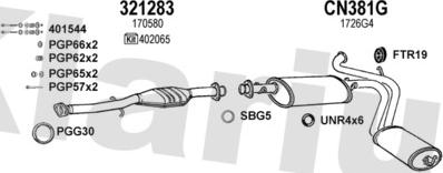 Klarius 630419U - Система випуску ОГ autozip.com.ua