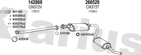 Klarius 630410E - Система випуску ОГ autozip.com.ua