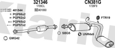 Klarius 630652U - Система випуску ОГ autozip.com.ua