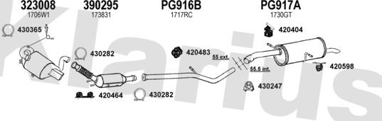 Klarius 631490E - Система випуску ОГ autozip.com.ua