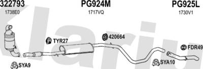 Klarius 631641U - Система випуску ОГ autozip.com.ua