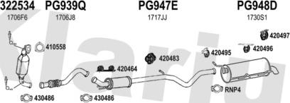 Klarius 631687U - Система випуску ОГ autozip.com.ua