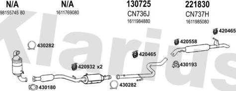 Klarius 631700E - Система випуску ОГ autozip.com.ua