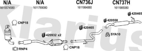 Klarius 631700U - Система випуску ОГ autozip.com.ua