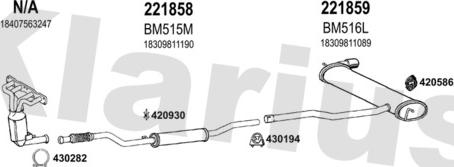 Klarius 620026E - Система випуску ОГ autozip.com.ua