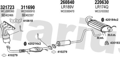 Klarius 090176E - Система випуску ОГ autozip.com.ua