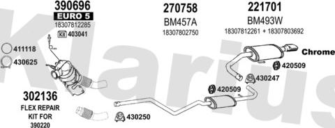 Klarius 060606E - Система випуску ОГ autozip.com.ua