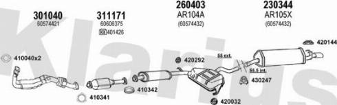 Klarius 030305E - Система випуску ОГ autozip.com.ua